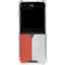 Czech Republic Flag Distressed Galaxy Z Flip6 Clear Case